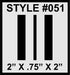 Racing Stripes & pinstripes [3x] 2" , .75", 2" x 68" Self Healing Vinyl Fits All Vehicles