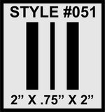 Racing Stripes & pinstripes [3x] 2" , .75", 2" x 68" Self Healing Vinyl Fits All Vehicles