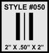 Racing Stripes & pinstripes [3x] 2" , .50", 2" x 70" Self Healing Air Release Vinyl Fits All Vehicles