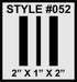 Racing Stripes & pinstripes [3x] 2" , 1", 2" x 70" Self Healing Air Release Vinyl Fits All Vehicles