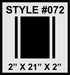 Racing Stripes & pinstripes [3x] 2" , 21", 2" x 68" Self Healing Vinyl Fits All Vehicles