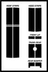 Dual 10" Racing Stripe Self Healing Vinyl fits Volkswagen GTI MK5 2004 to 2008