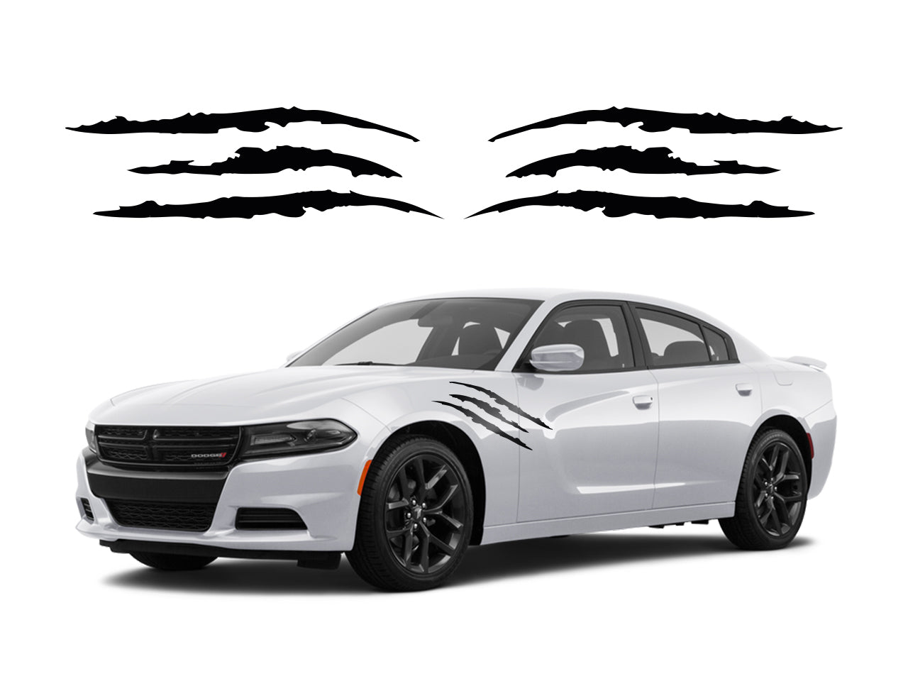 Monster Claw Scratch Decals - Premium Vehicle Decal Kit