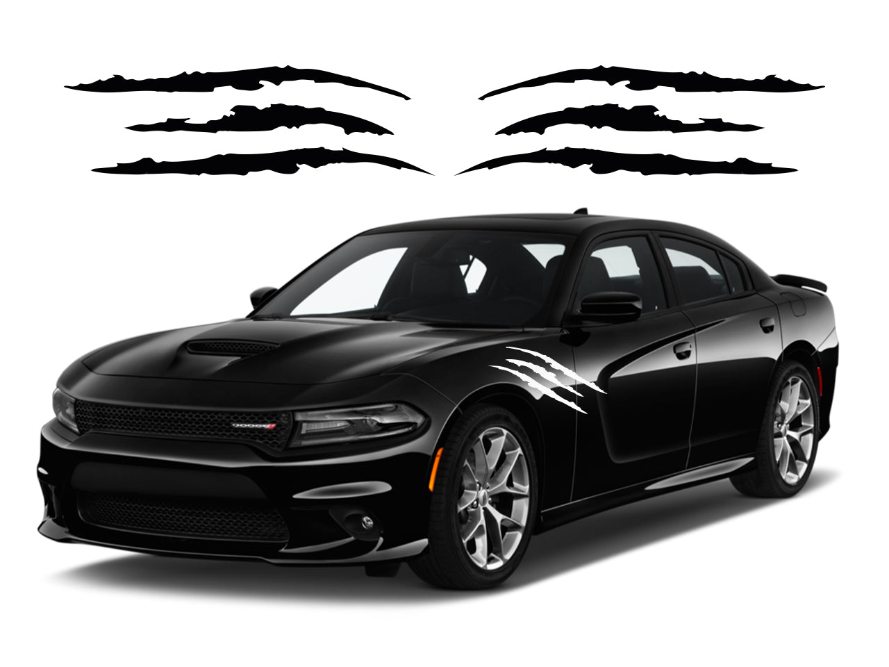 Monster Claw Scratch Decals - Premium Vehicle Decal Kit