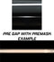 Dual 10" Racing Stripes w/pins Self Healing Vinyl fits BMW M5 2011 2016