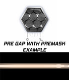 Dual 8" Racing Stripe w/pins Self Healing Vinyl fits Volkswagen GTI MK5 2004 to 2008