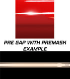 Dual 8" Racing Stripes w/pins Self Healing Vinyl fits BMW M5 2011 2016