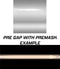 BMW M5 dual 10-inch racing stripes with pinstripes in metallic silver, pre-spaced kit detail