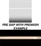 Chevy Corvette C6 ZR1 dual 12-inch racing stripes, pre-spaced kit detail