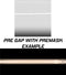 BMW M5 dual 12-inch racing stripes with pinstripes, pre-spaced kit detail