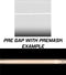 BMW M5 20-inch racing stripes with pinstripes, pre-spaced kit detail