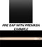 BMW M5 dual 10-inch racing stripes with pinstripes, pre-spaced kit detail