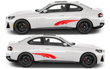 Rocker Panel Livery Self Healing Vinyl Side Graphics #009 fits All 2 Door Cars