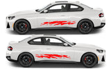 Rocker Panel Livery Self Healing Vinyl Side Graphics #001 fits All 2 Door Cars
