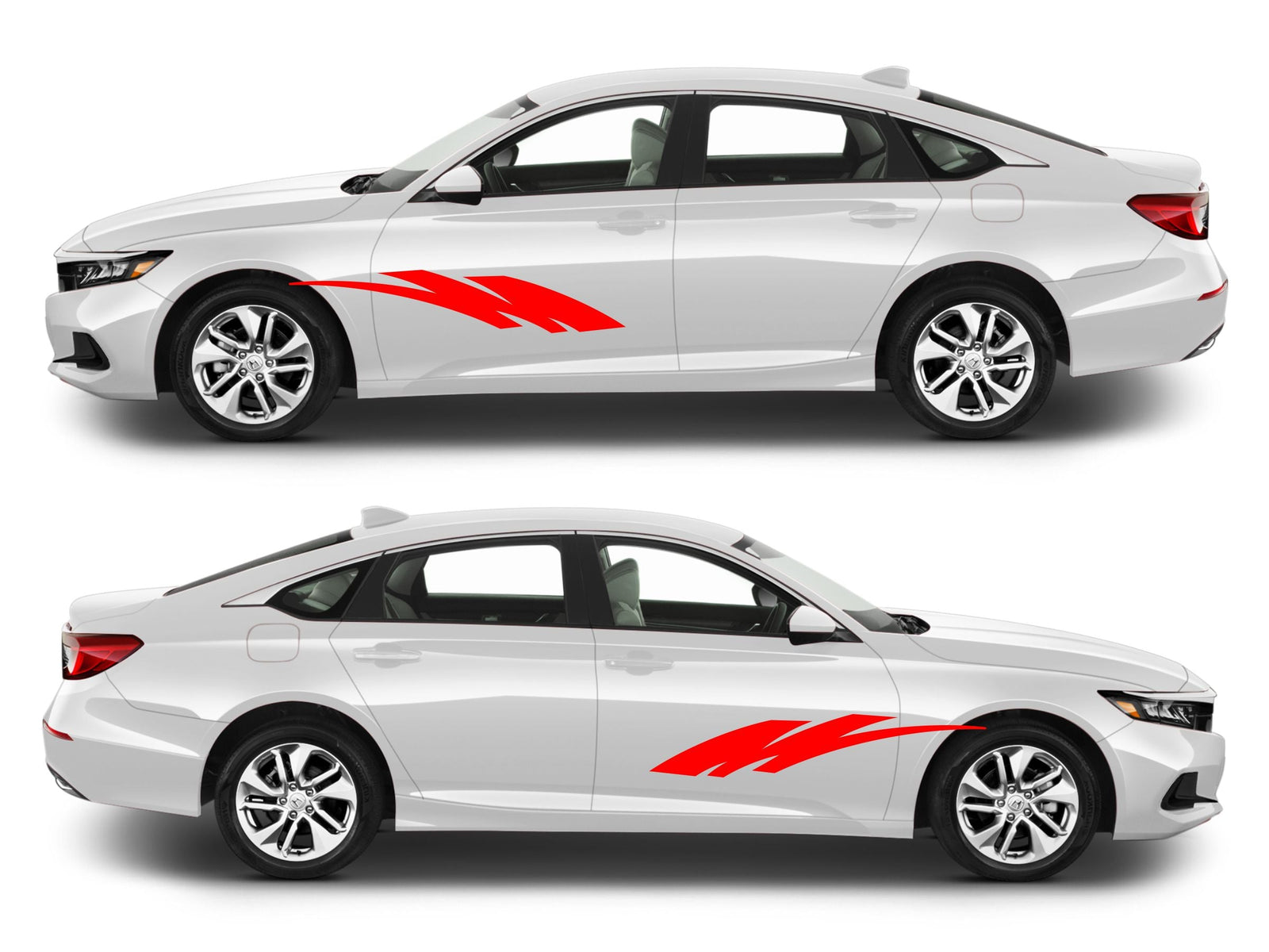 Rocker Panel Livery Self Healing Vinyl Side Graphics #001 fits All 4 Door Cars