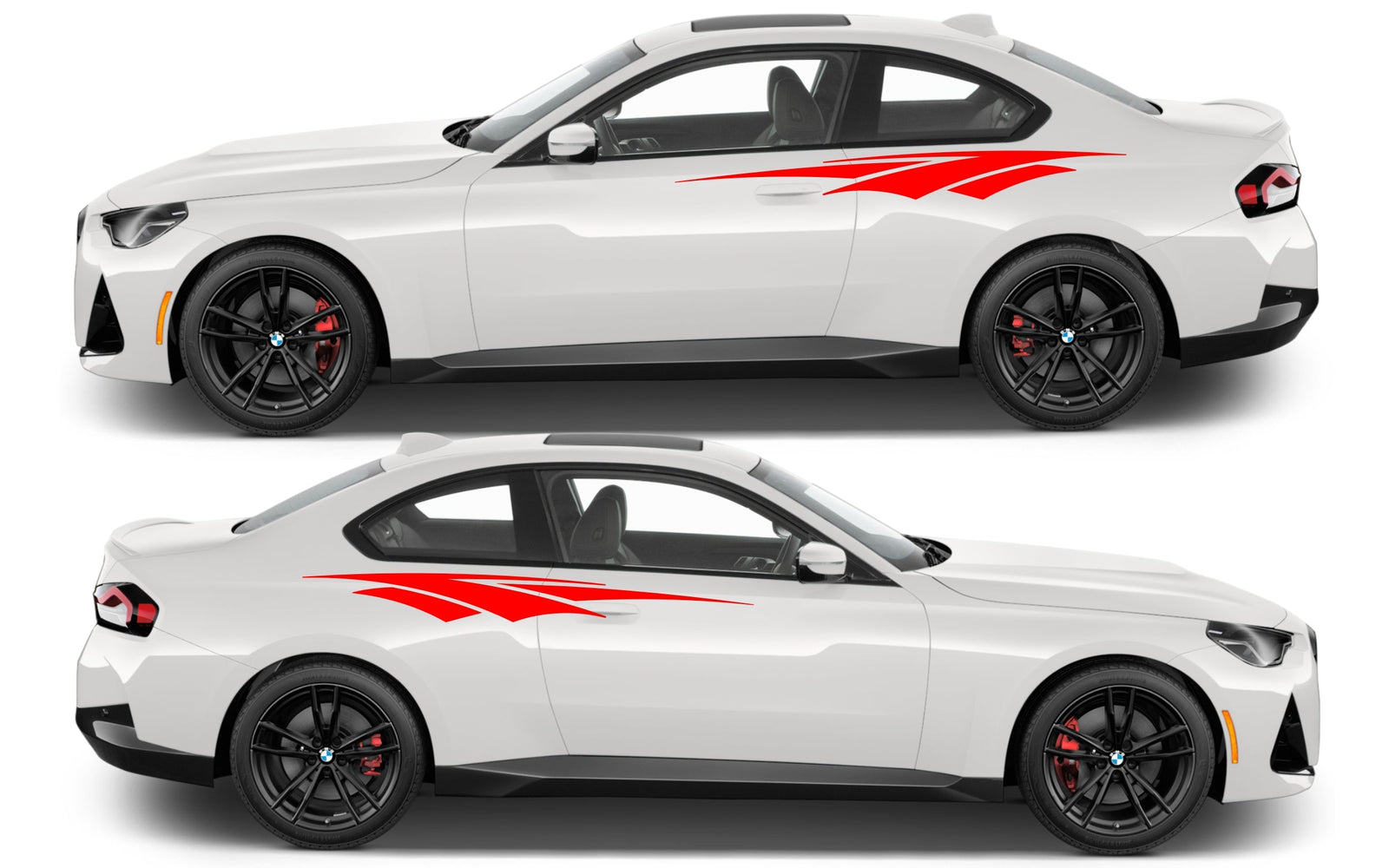 Rocker Panel Livery Self Healing Vinyl Side Graphics #012 fits All 2 Door Cars
