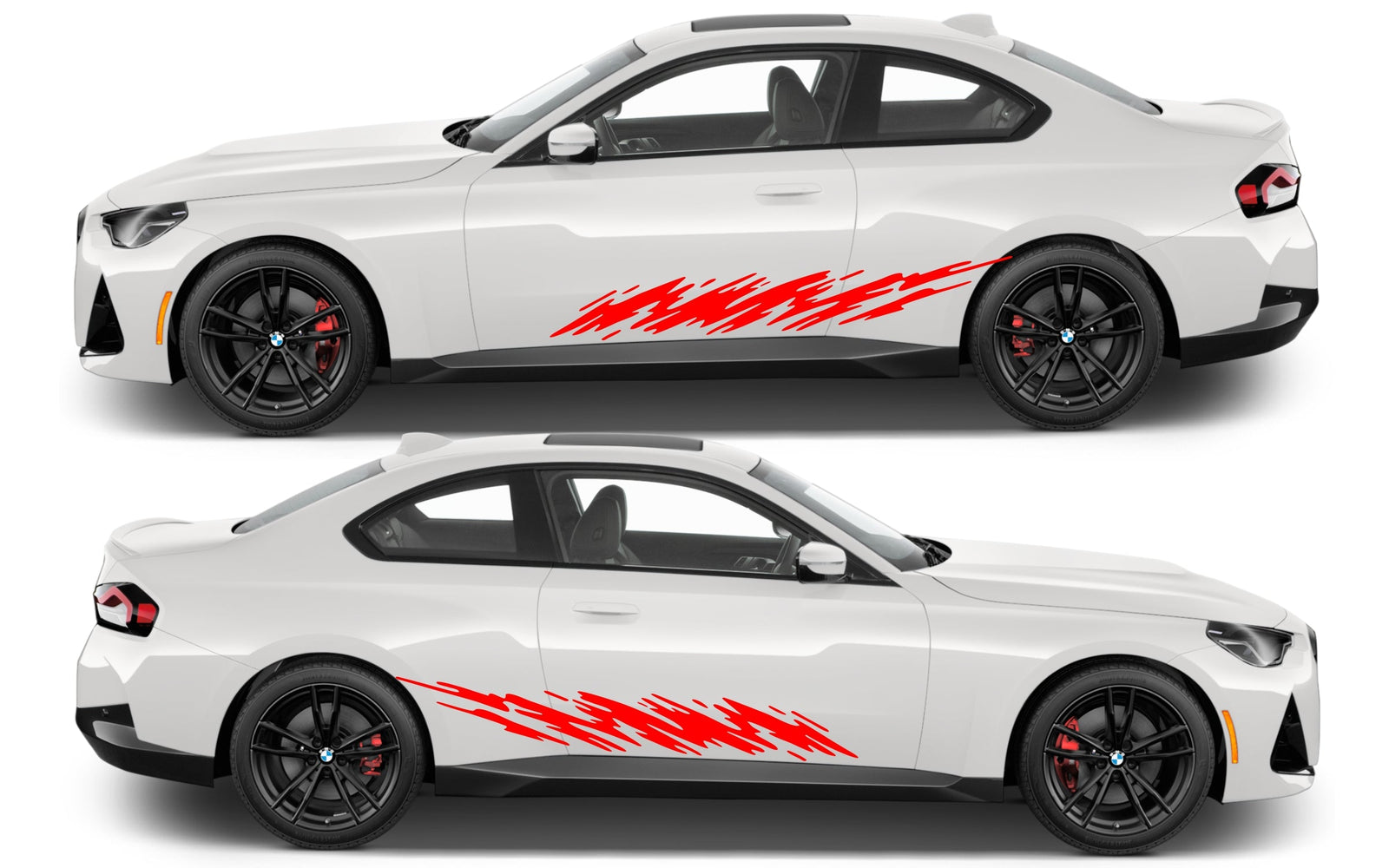 Rocker Panel Livery Self Healing Vinyl Side Graphics #011 fits All 2 Door Cars