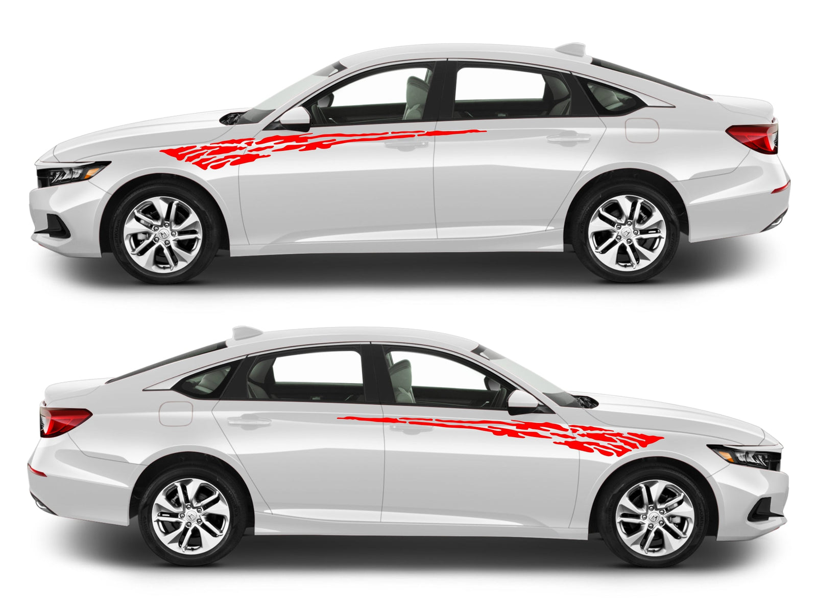 Rocker Panel Livery Self Healing Vinyl Side Graphics #015 fits All 4 Door Cars