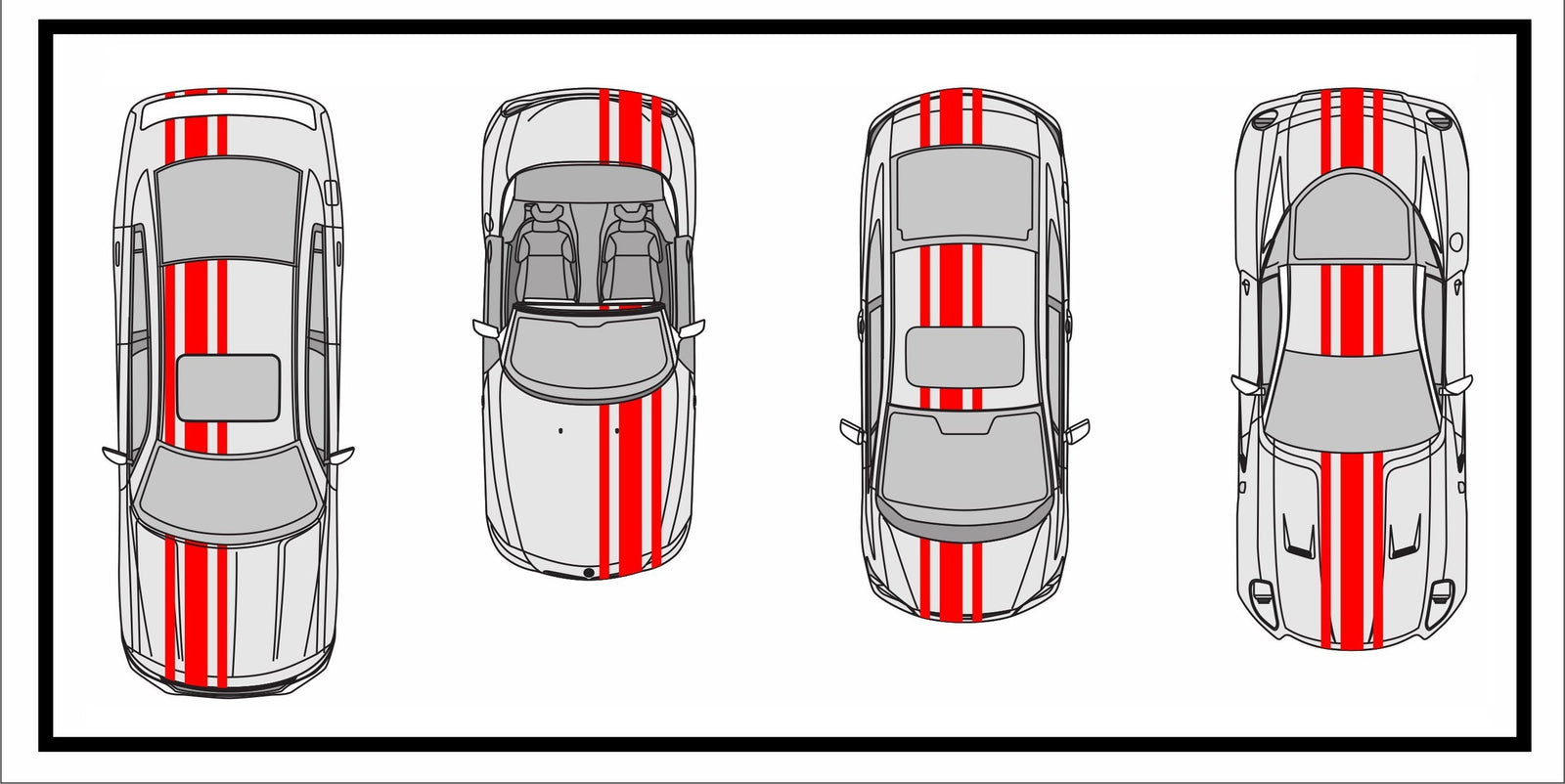 Racing Stripes & pinstripes [3x] 3