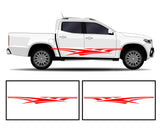 Rocker Panel Livery Self Healing Vinyl Side Graphics #011 fits All Trucks 4 x4 Suvs