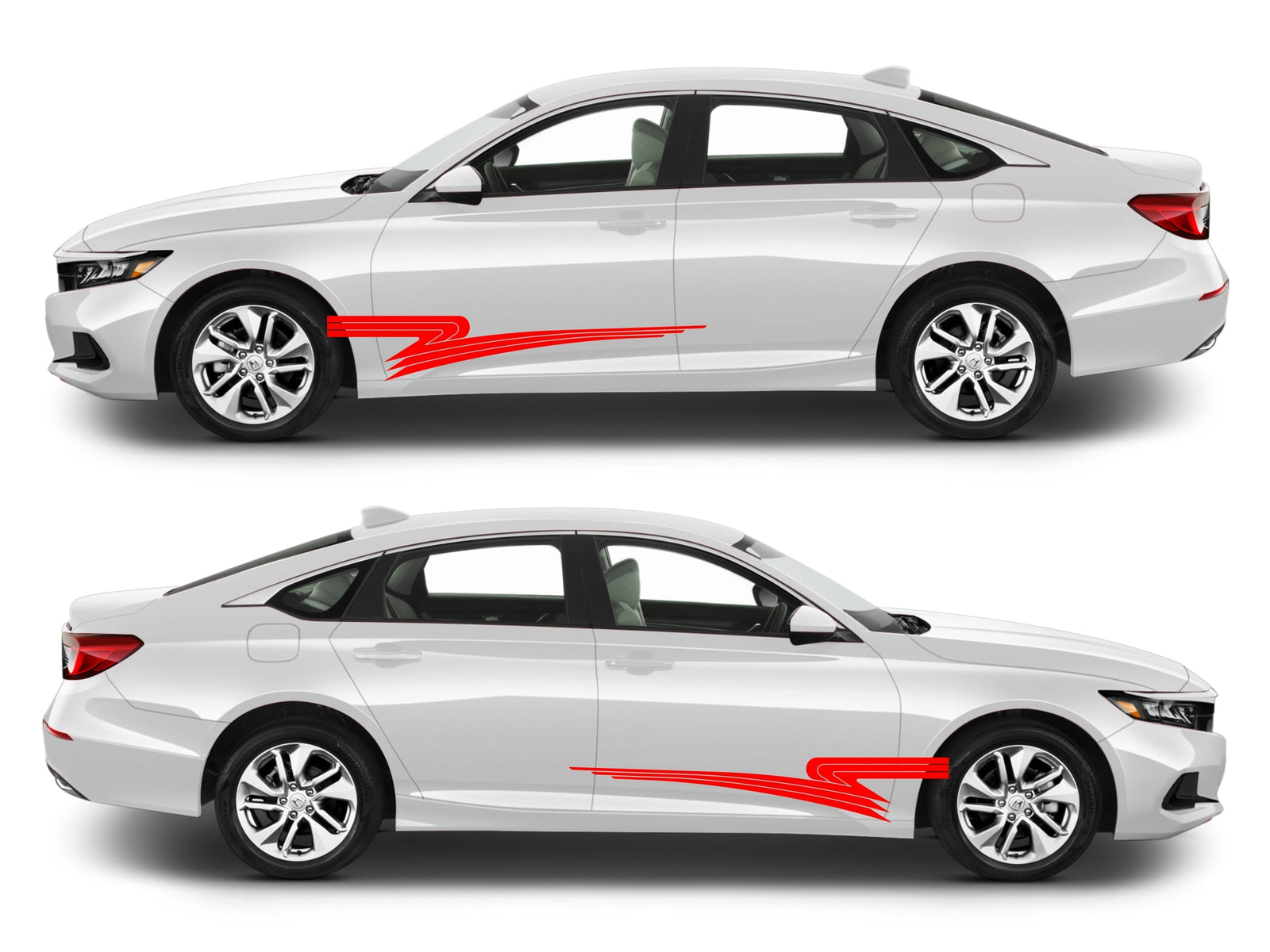 Rocker Panel Livery Self Healing Vinyl Side Graphics #009 fits All 4 Door Cars