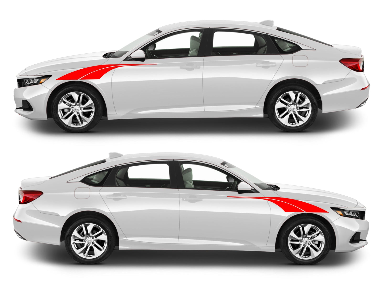 Rocker Panel Livery Self Healing Vinyl Side Graphics #003 fits All 4 Door Cars