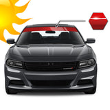 Sunvisor Windshield Blocker Vinyl Decal - Perfect for All Vehicles - Self-Healing Fusion Decals