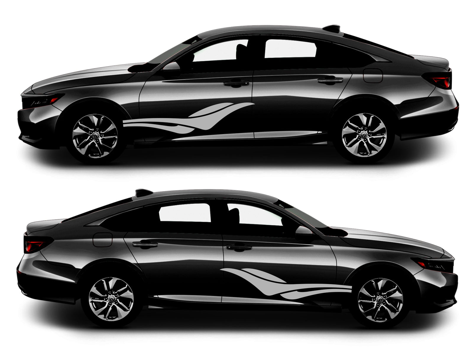 Rocker Panel Livery Self Healing Vinyl Side Graphics #006 fits All 4 Door Cars