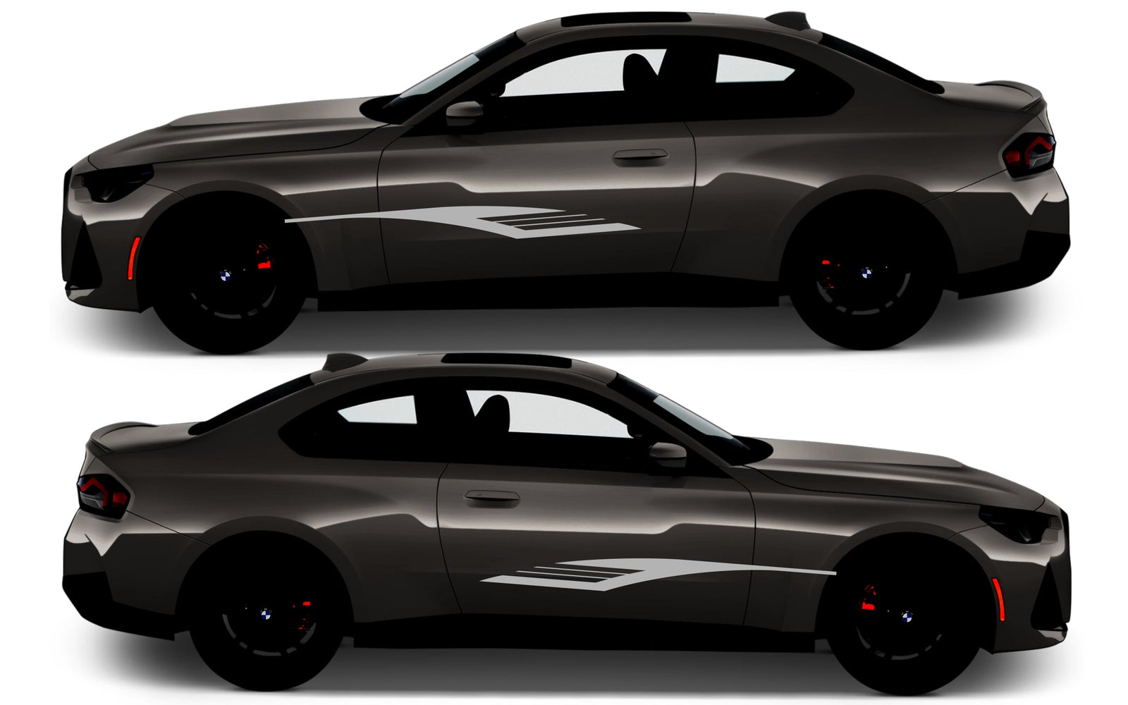 Rocker Panel Livery Self Healing Vinyl Side Graphics #006 fits All 2 Door Cars