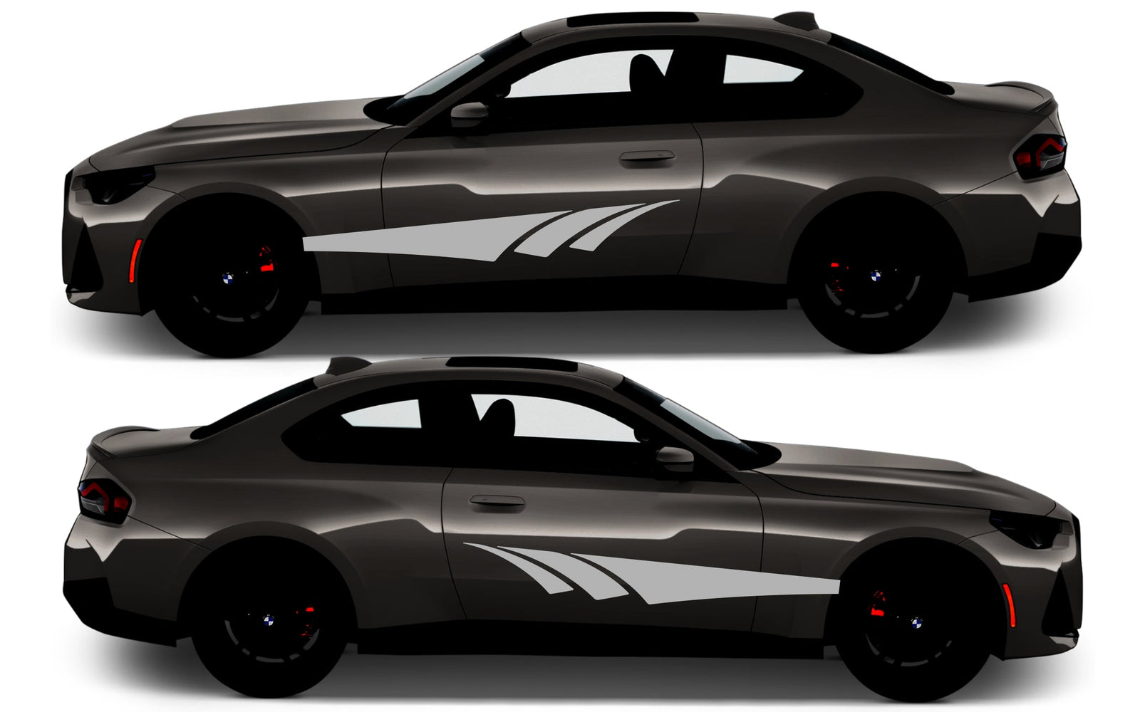 Rocker Panel Livery Self Healing Vinyl Side Graphics #008 fits All 2 Door Cars