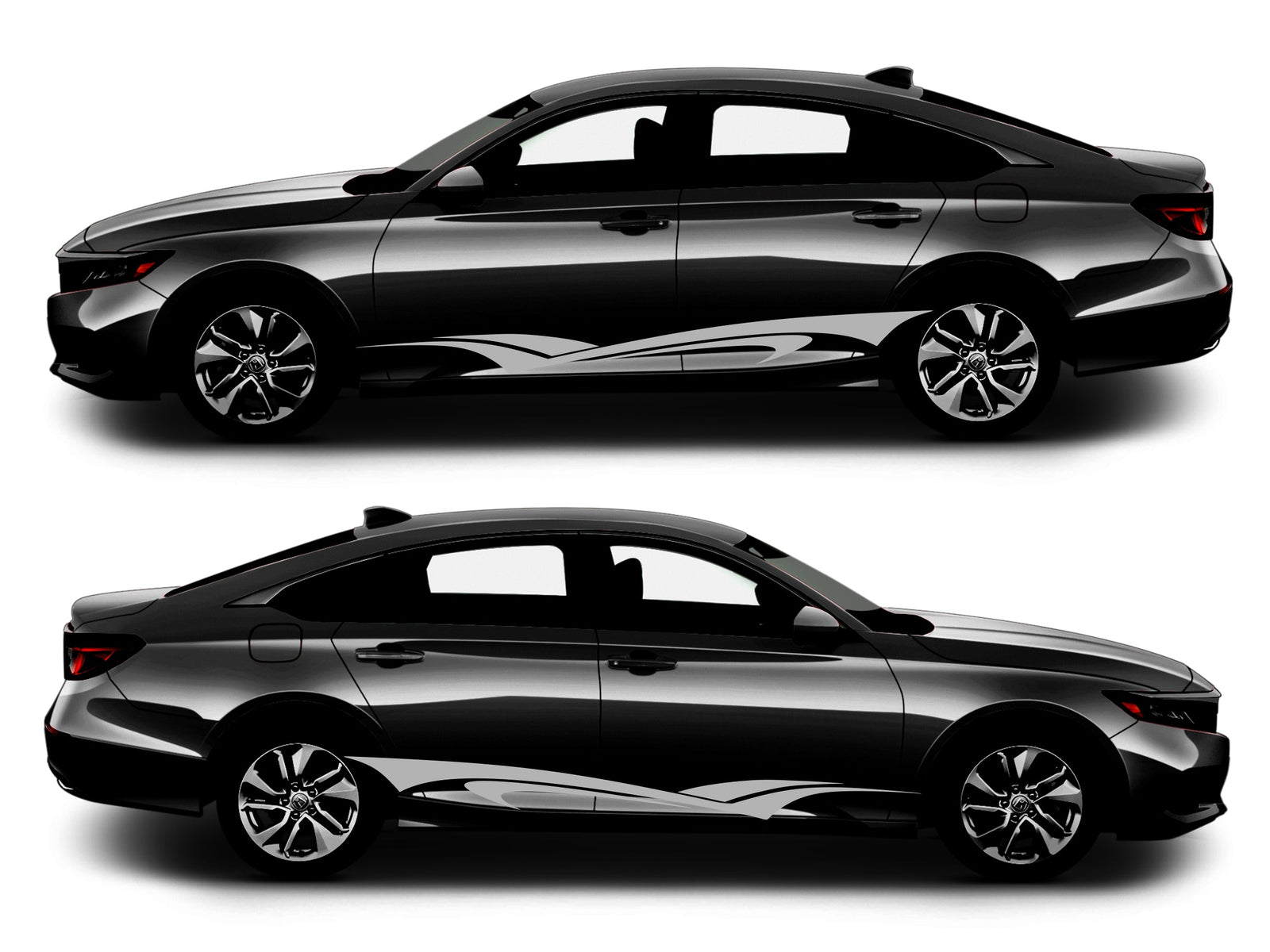 Rocker Panel Livery Self Healing Vinyl Side Graphics #011 fits All 4 Door Cars