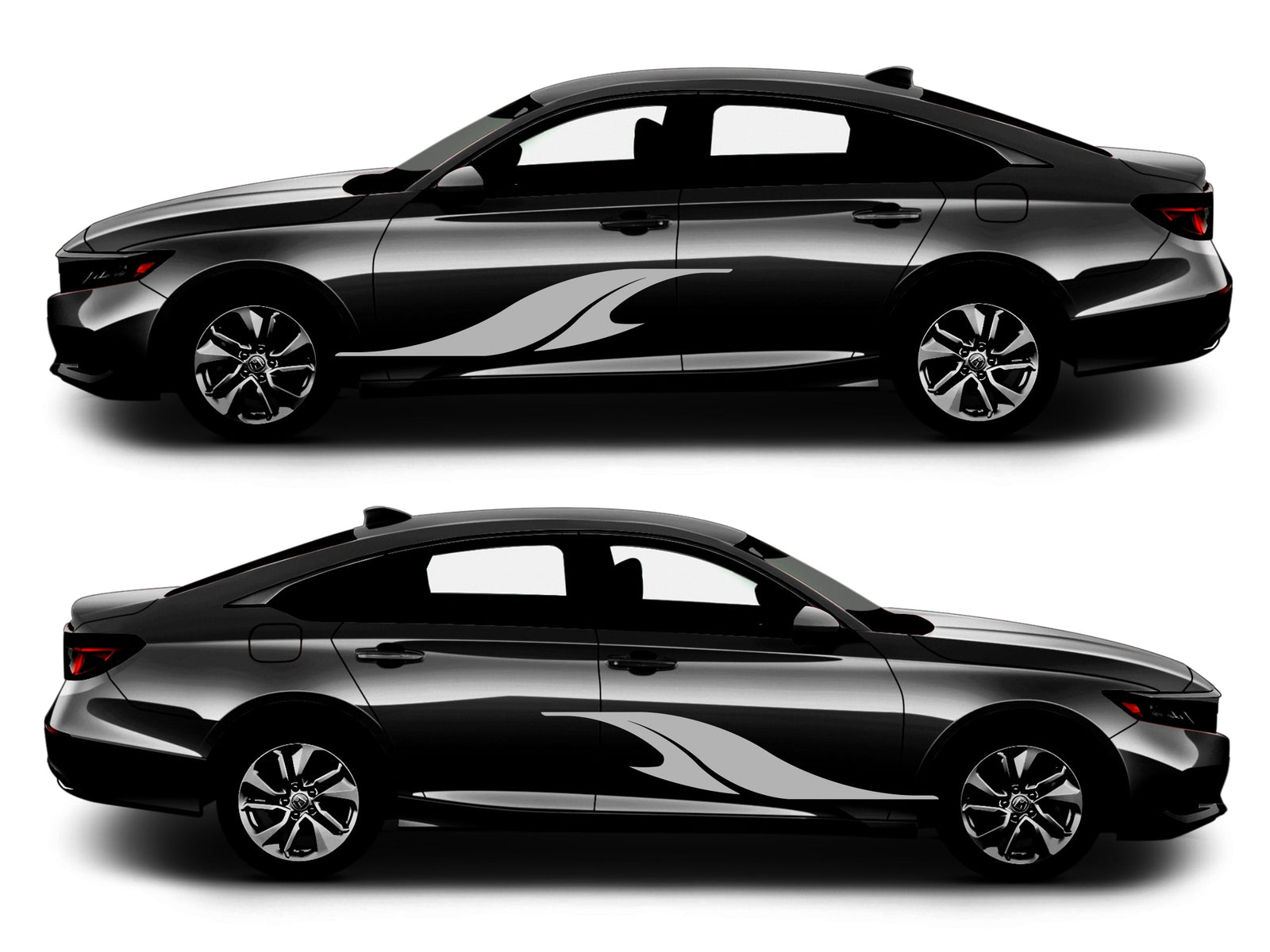 Rocker Panel Livery Self Healing Vinyl Side Graphics #010 fits All 4 Door Cars