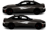 Rocker Panel Livery Self Healing Vinyl Side Graphics #007 fits All 2 Door Cars