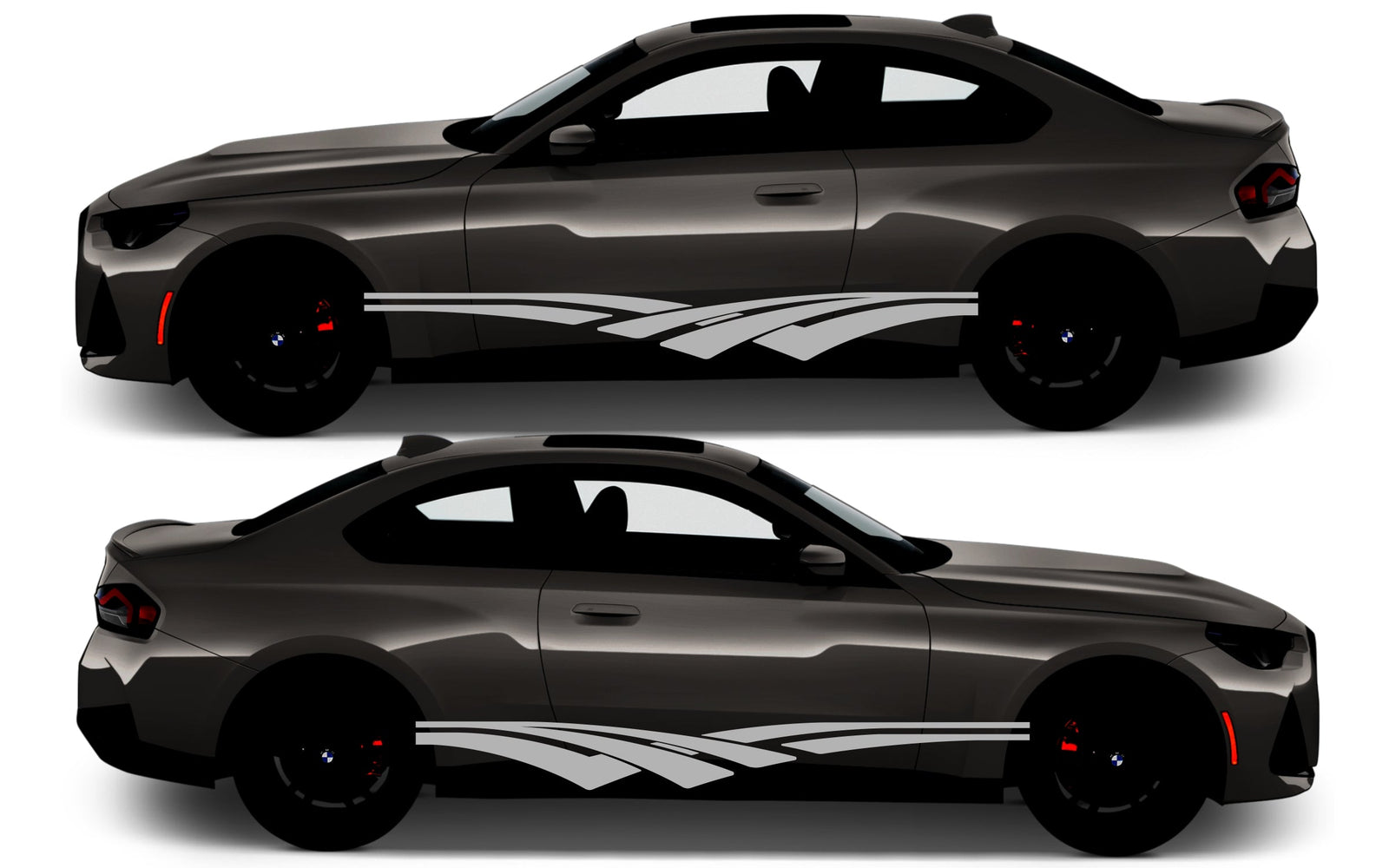 Rocker Panel Livery Self Healing Vinyl Side Graphics #003 fits All 2 Door Cars