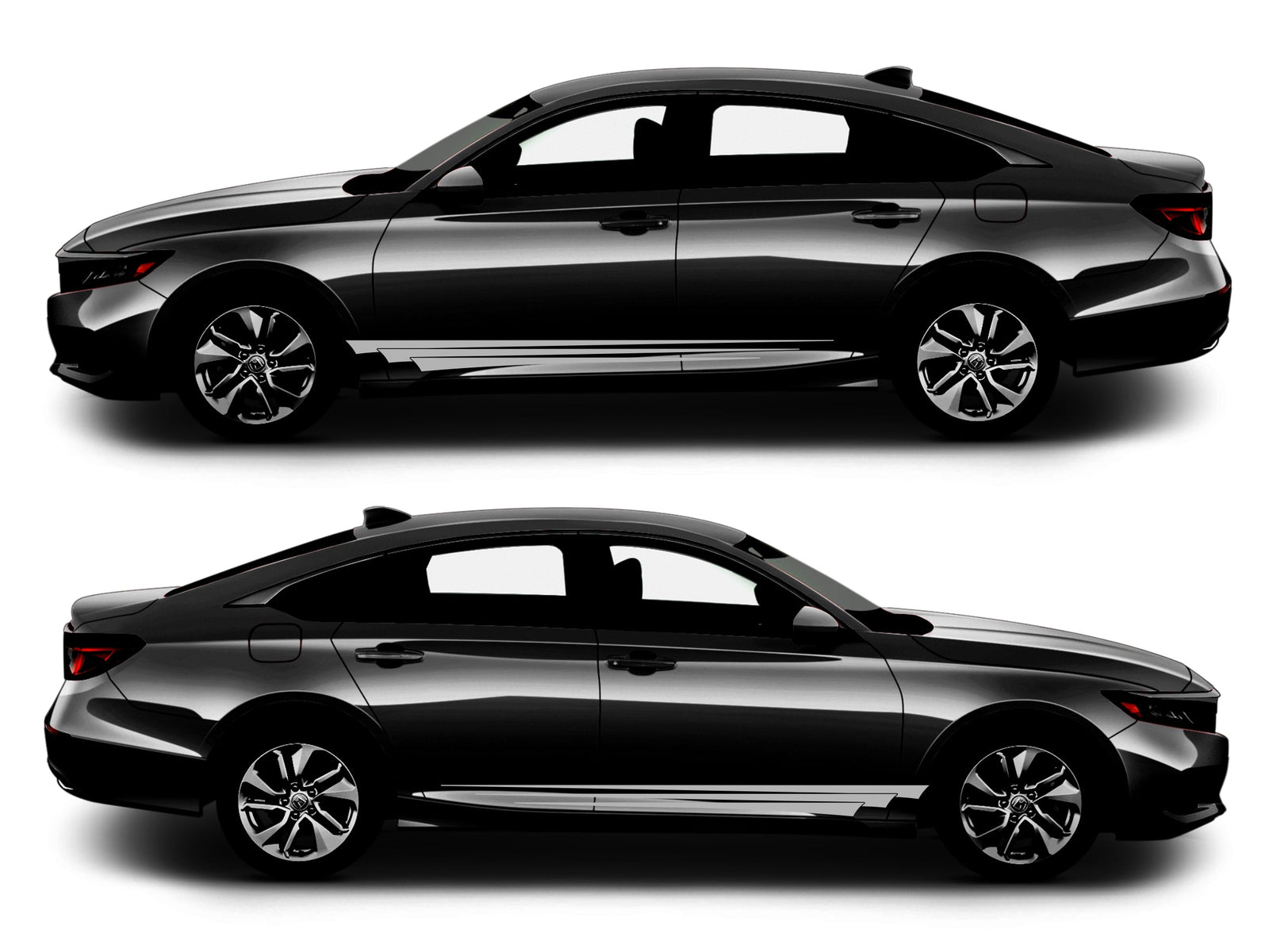 Rocker Panel Livery Self Healing Vinyl Side Graphics #002 fits All 4 Door Cars