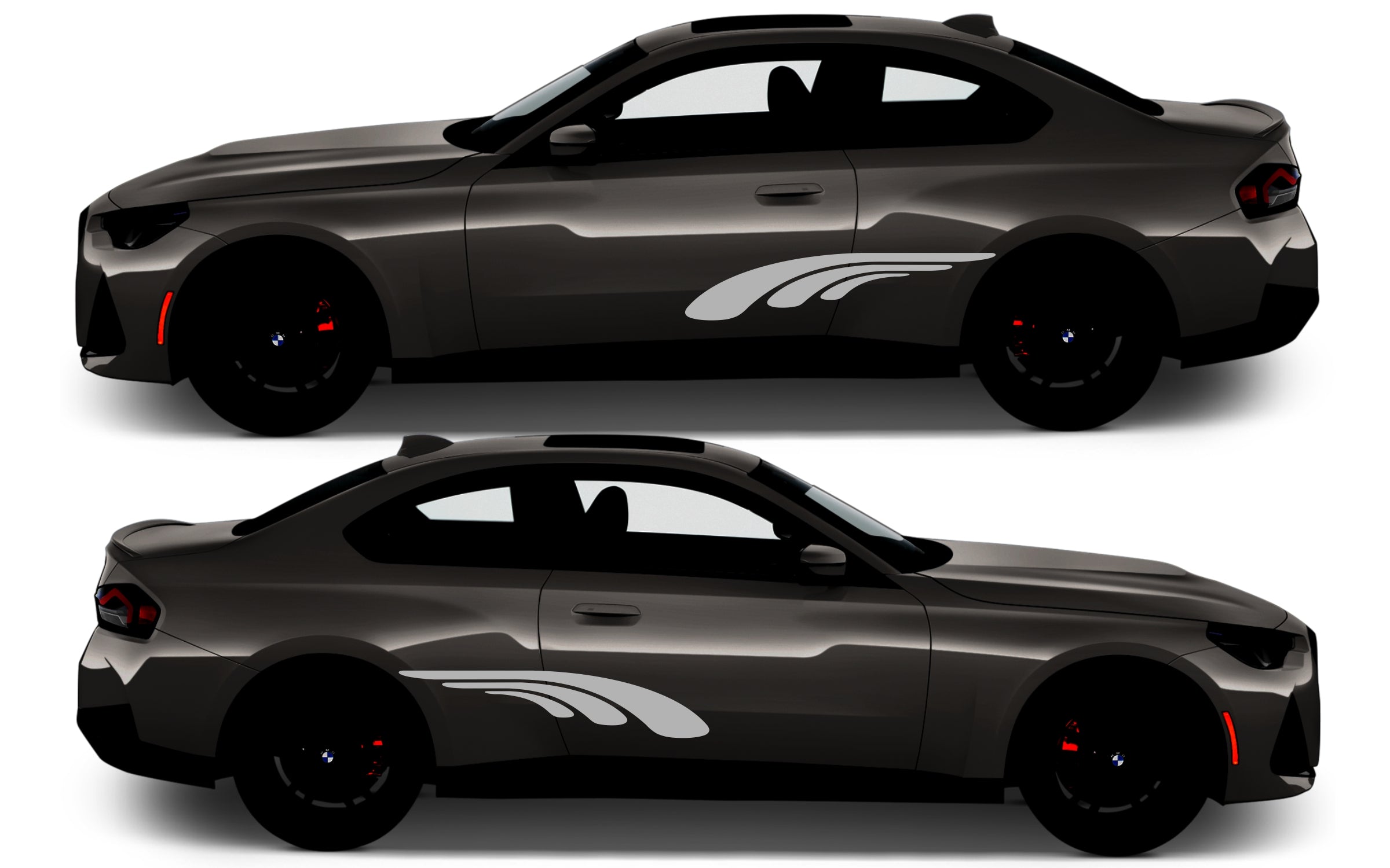 Rocker Panel Livery Self Healing Vinyl Side Graphics #009 fits All 2 Door Cars
