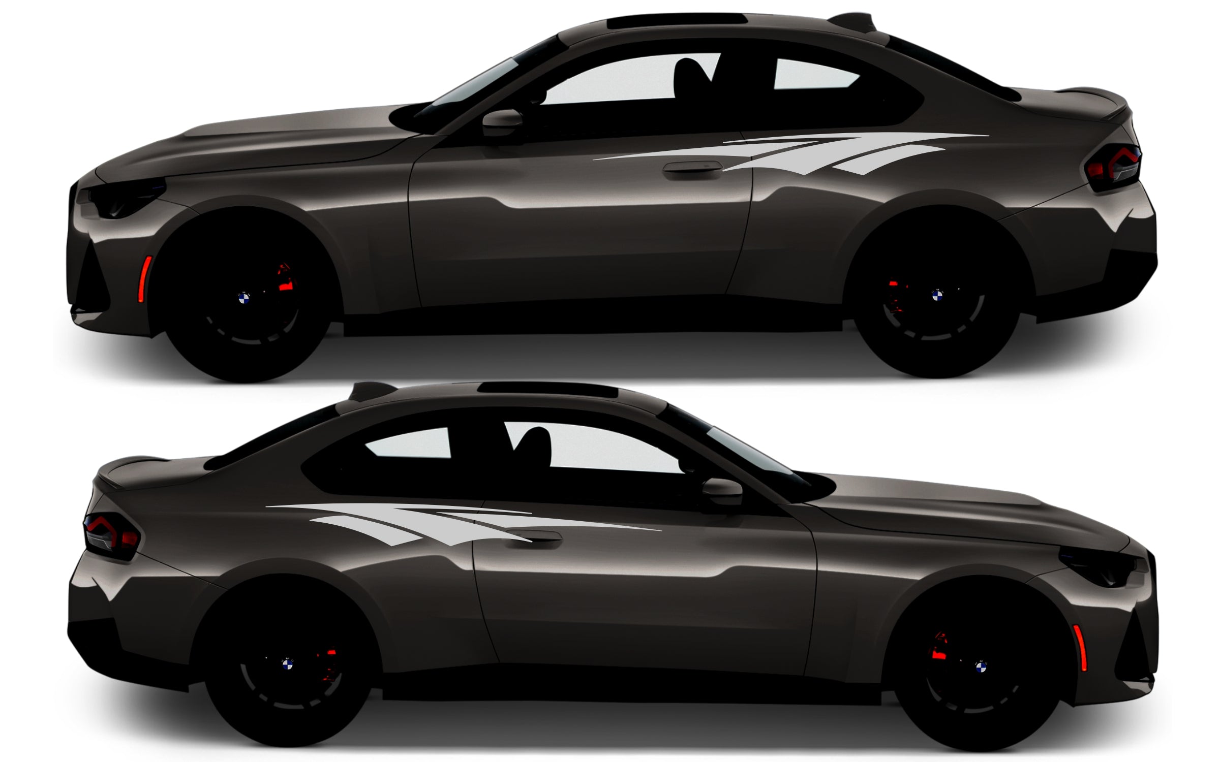 Rocker Panel Livery Self Healing Vinyl Side Graphics #012 fits All 2 Door Cars