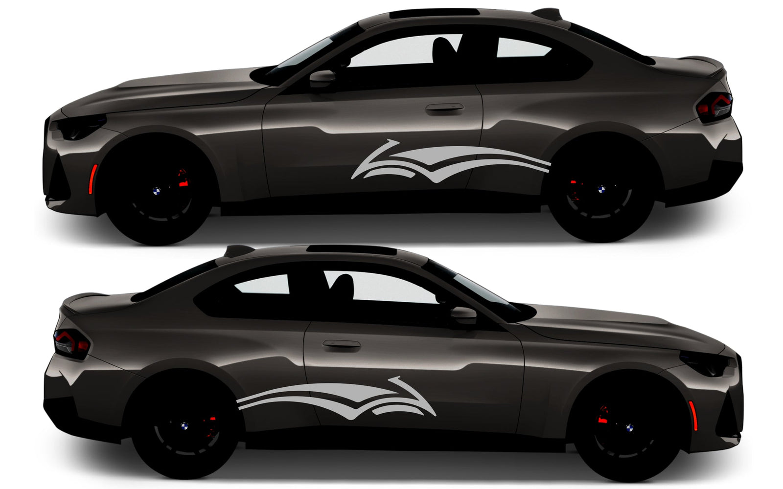 Rocker Panel Livery Self Healing Vinyl Side Graphics #013 fits All 2 Door Cars