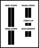 Dual 10" Racing Stripes Self Healing Vinyl fits Mazda RX8 2008 to 2012
