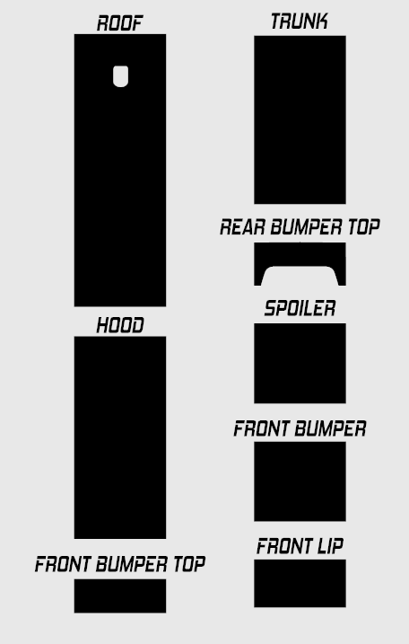 23" Racing Stripe Self Healing Vinyl fits Dodge Challenger 2008 to 2022