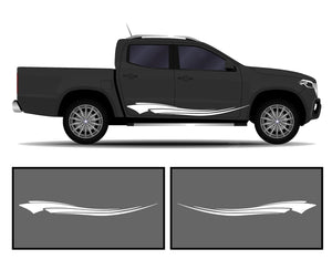 Rocker Panel Livery Self Healing Vinyl Side Graphics #001 fits All Trucks 4 x4 Suvs