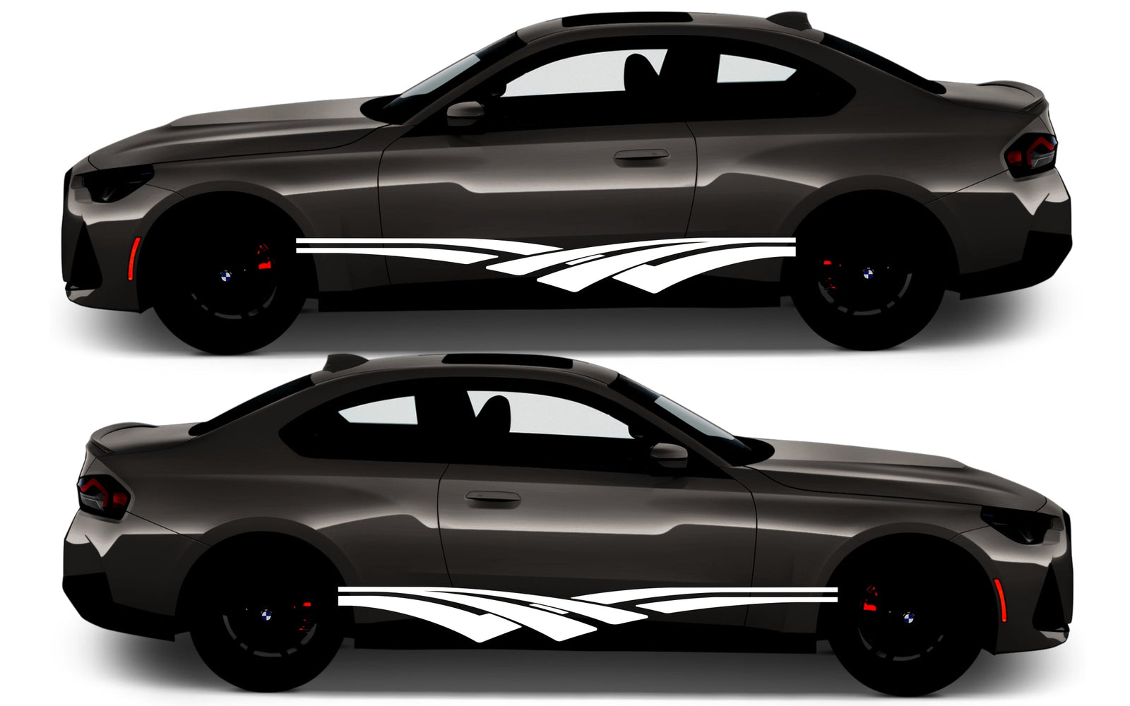 Rocker Panel Livery Self Healing Vinyl Side Graphics #003 fits All 2 Door Cars