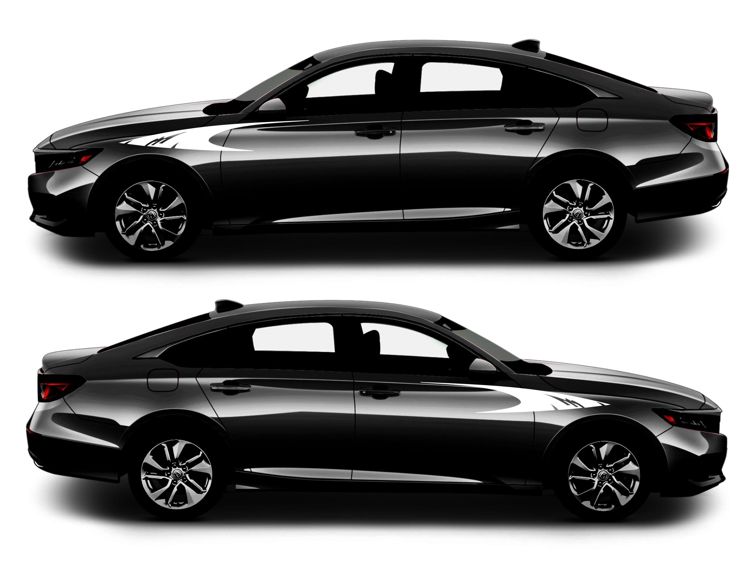 Rocker Panel Livery Self Healing Vinyl Side Graphics #013 fits All 4 Door Cars