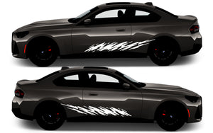 Rocker Panel Livery Self Healing Vinyl Side Graphics #011 fits All 2 Door Cars