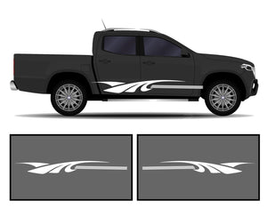 Rocker Panel Livery Self Healing Vinyl Side Graphics #010 fits All Trucks 4 x4 Suvs