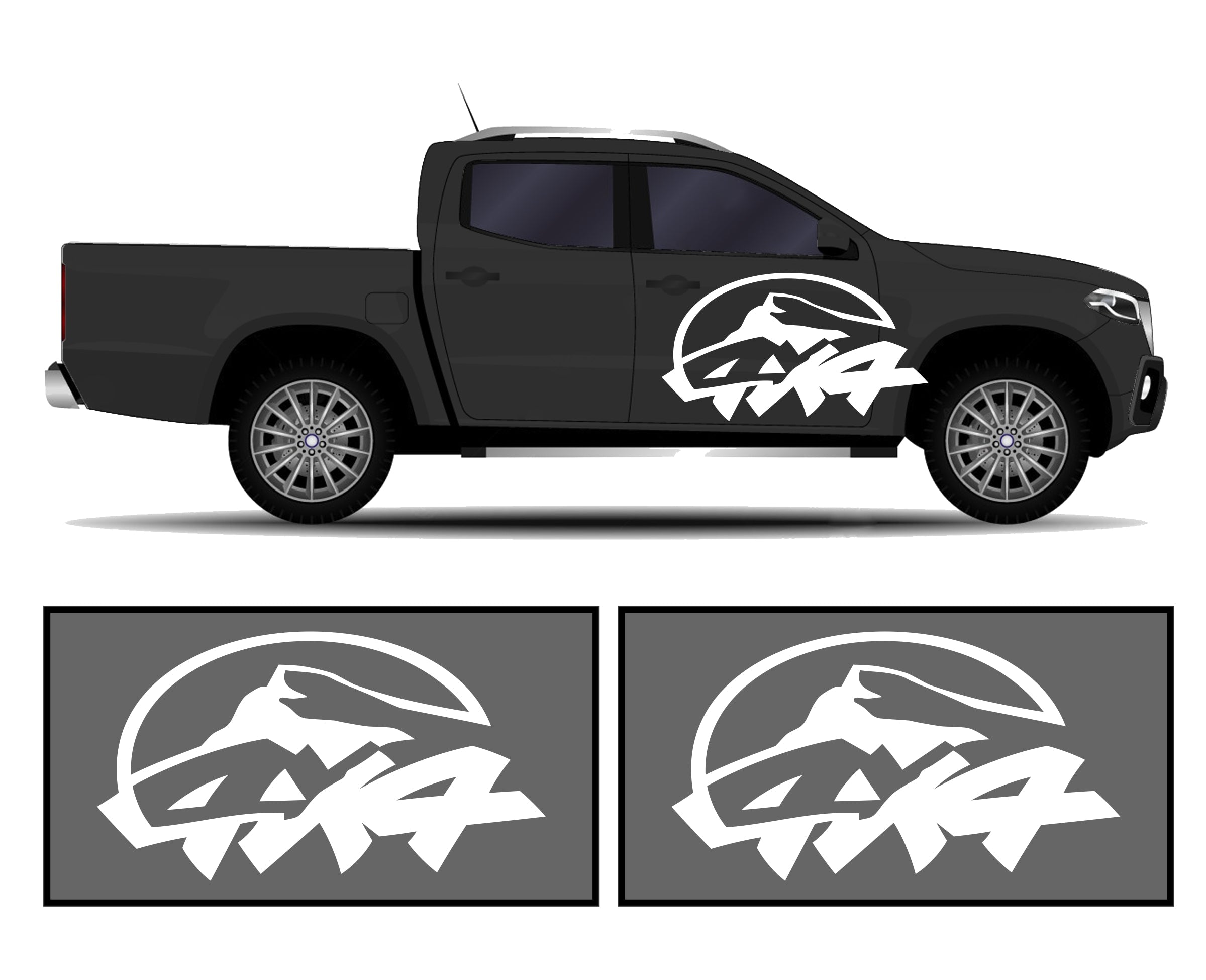 Rocker Panel Livery Self Healing Vinyl Side Graphics #014 fits  Fits All 4 Door Cars