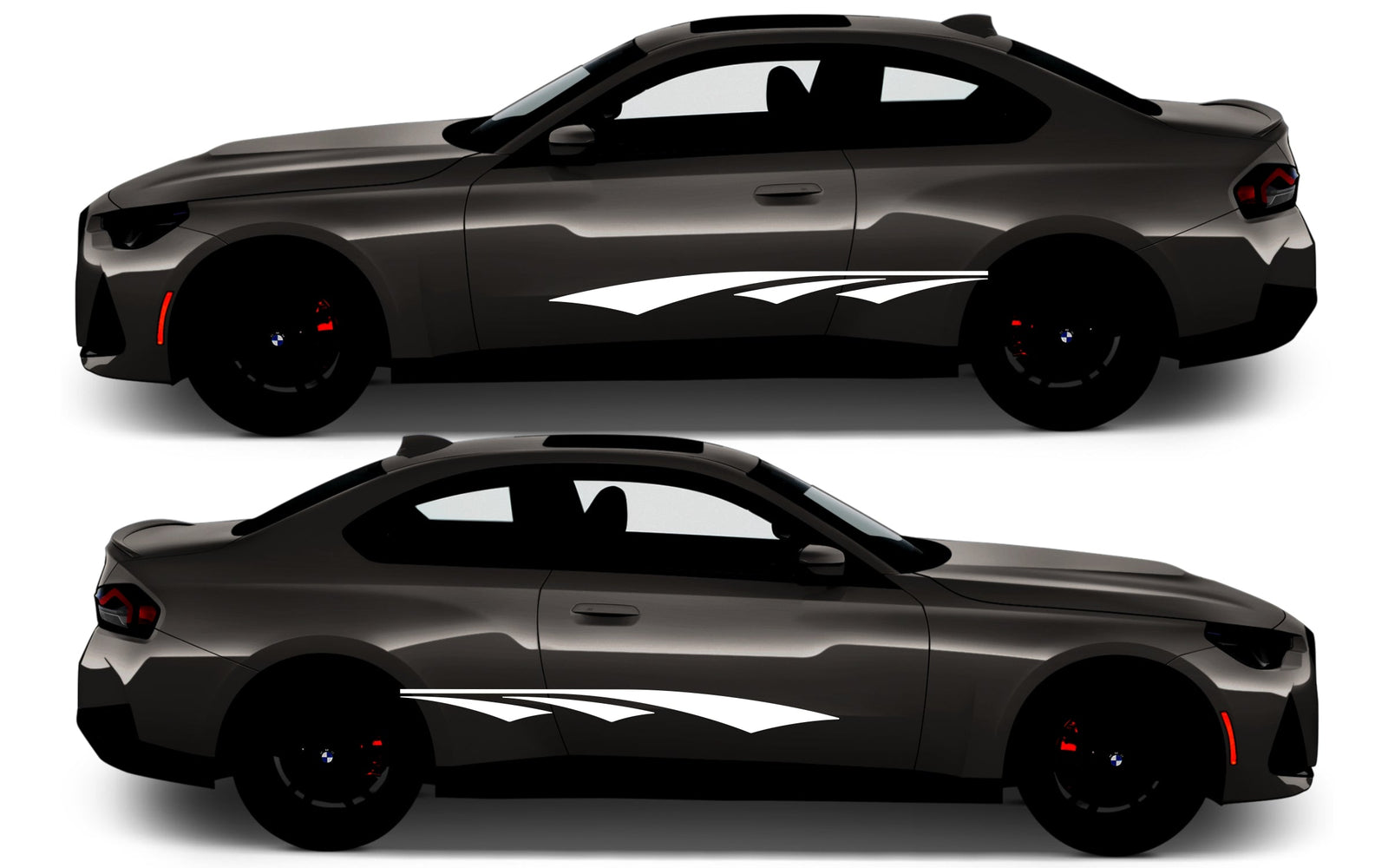 Rocker Panel Livery Self Healing Vinyl Side Graphics #014 fits All 2 Door Cars