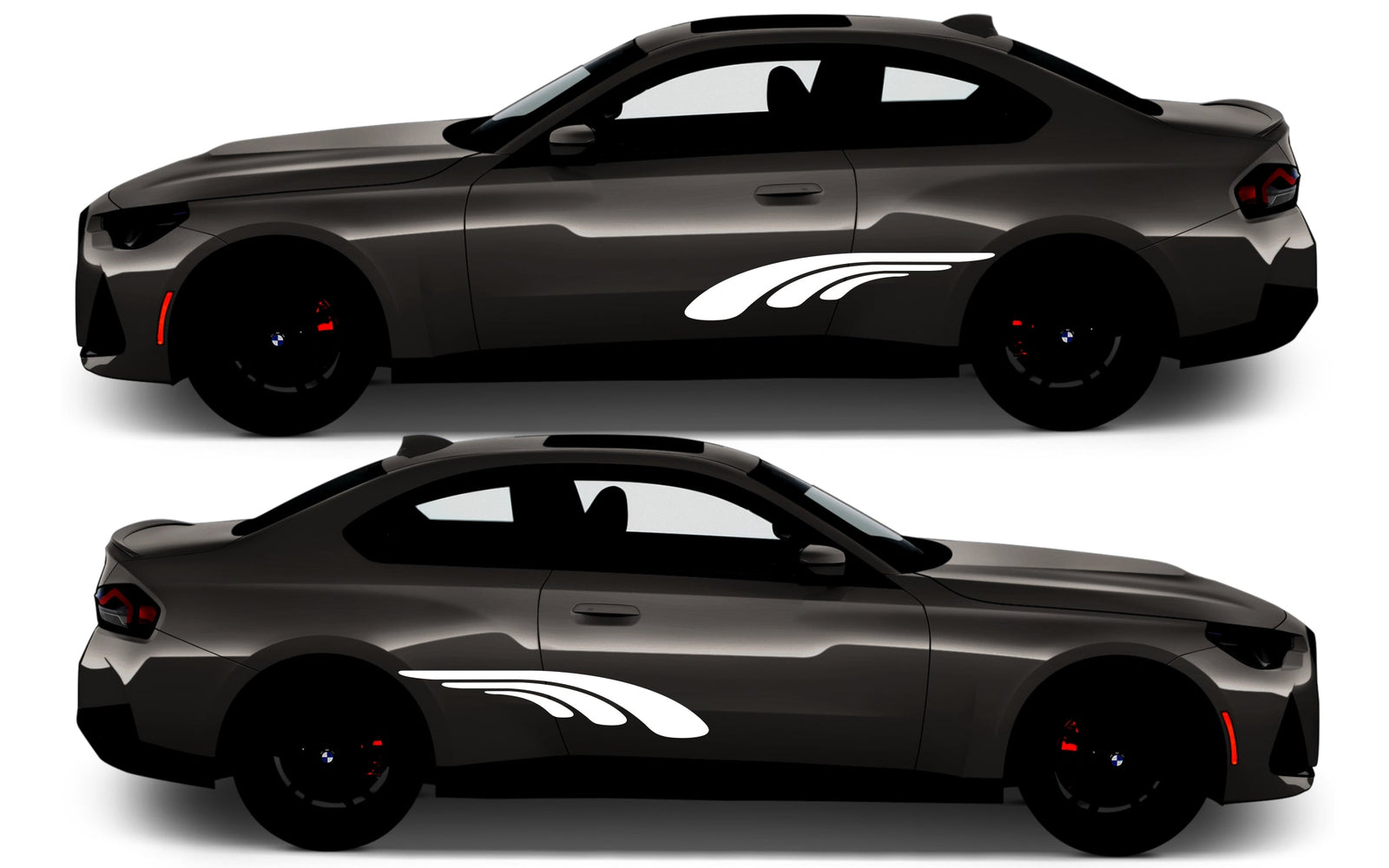 Rocker Panel Livery Self Healing Vinyl Side Graphics #009 fits All 2 Door Cars
