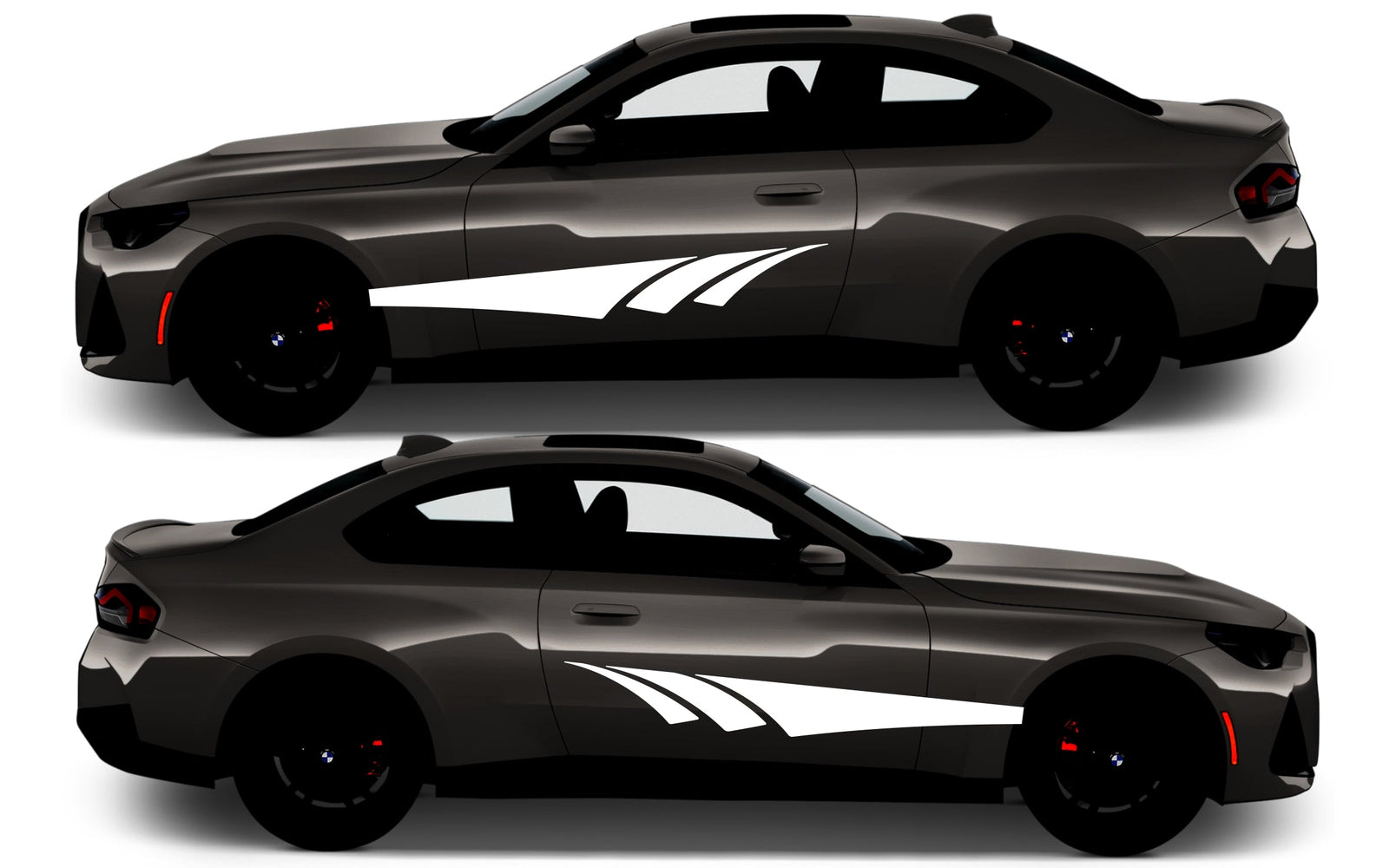 Rocker Panel Livery Self Healing Vinyl Side Graphics #008 fits All 2 Door Cars