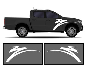 Rocker Panel Livery Self Healing Vinyl Side Graphics #006 fits All Trucks 4 x4 Suvs